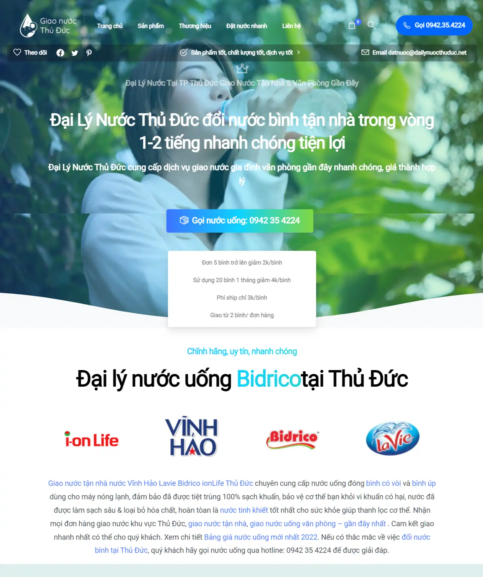mẫu thiết kế trang web bán hàng