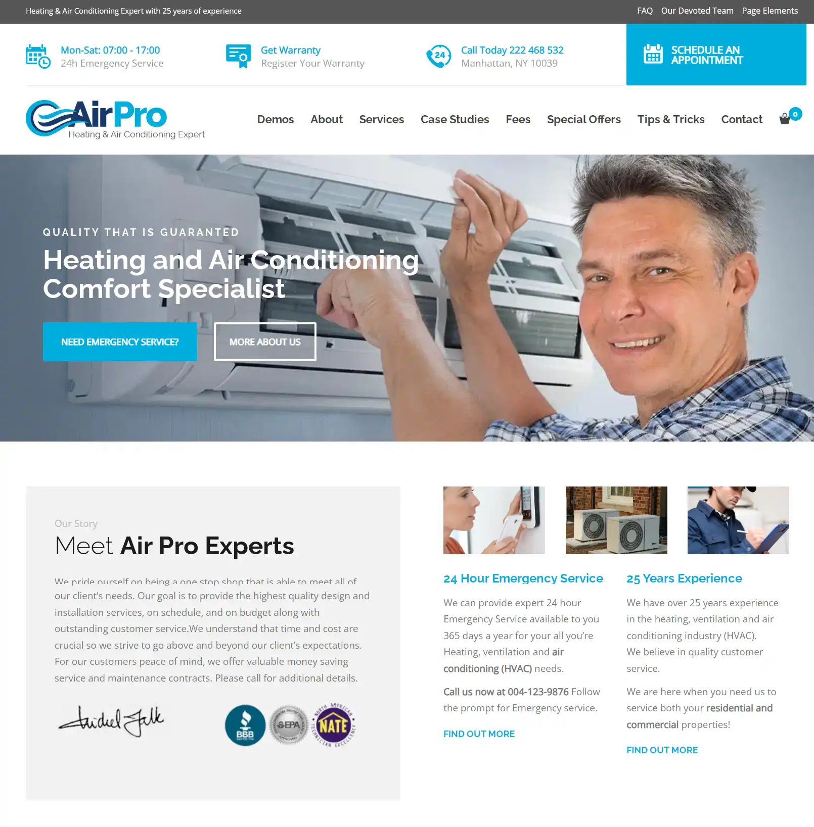 mẫu thiết kế website dịch vụ bảo trì máy lạnh