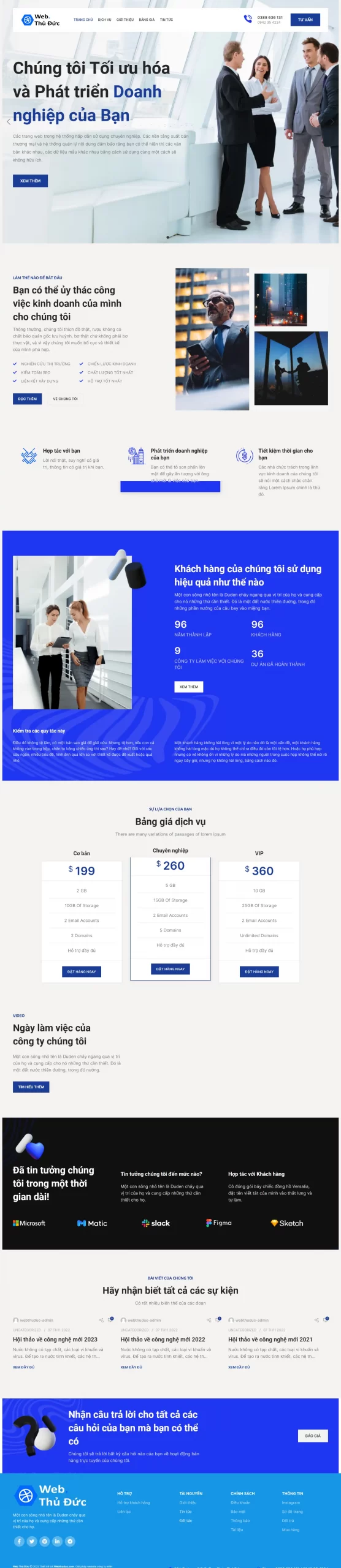 mẫu thiết kế website miễn phí