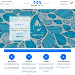 mẫu thiết kế trang web bán hàng