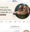 mẫu thiết kế website cửa hàng giày dep