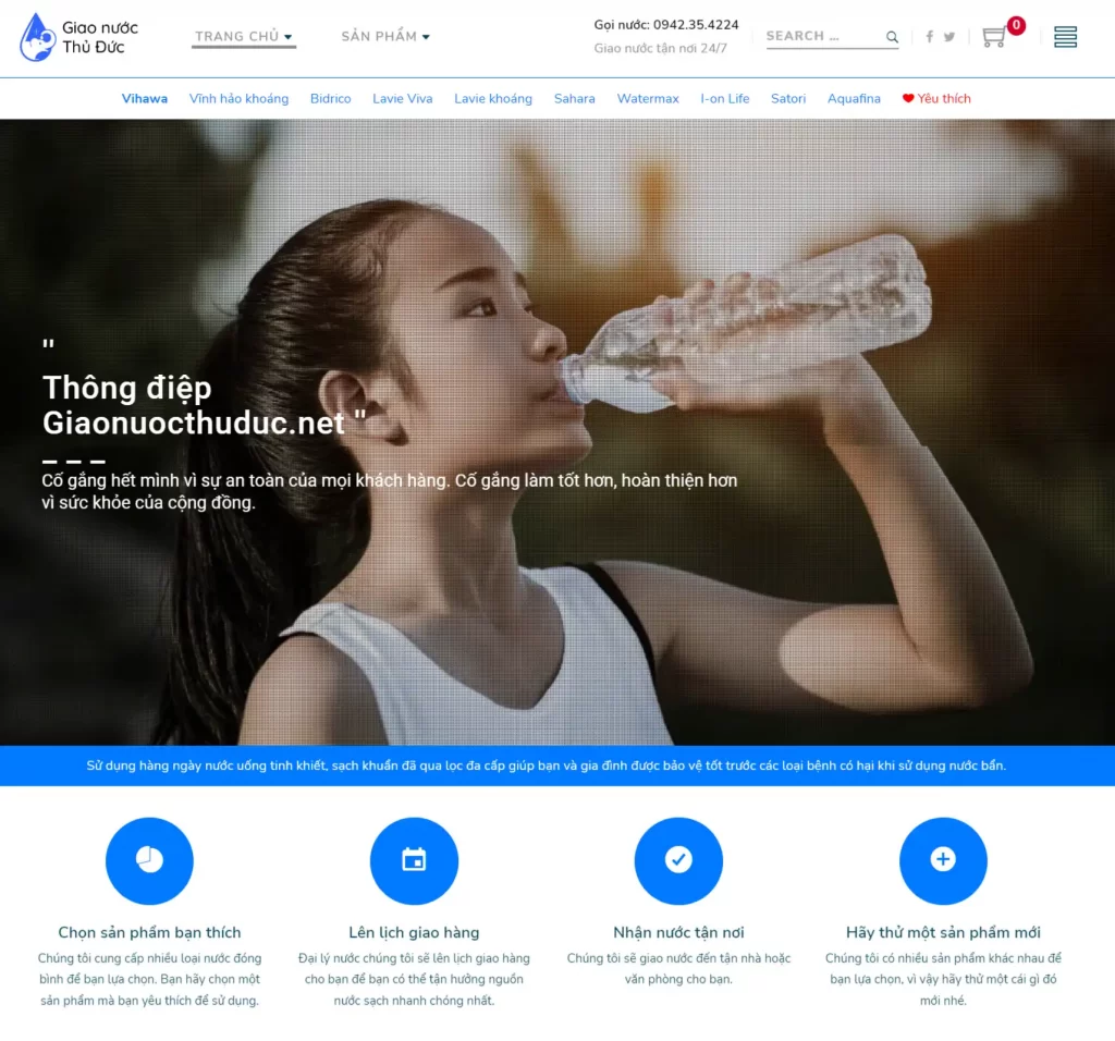 mẫu thiết kế website dịch vụ