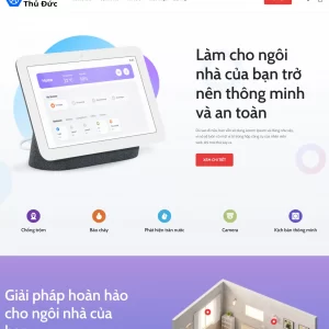 mẫu thiết kế website tòa nhà thông minh