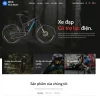 mẫu thiết kế website cửa hàng xe đạp