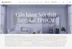 mẫu website nội thất