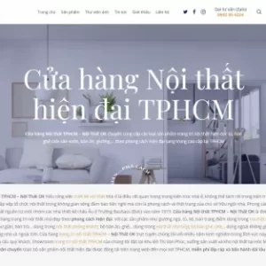 mẫu website nội thất