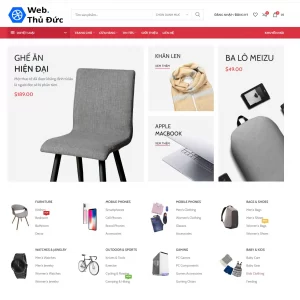 mẫu thiết kế website điện tử