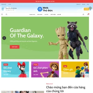 mẫu thiết kế website đồ chơi trẻ em