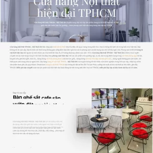 mẫu thiết kế website nội thất